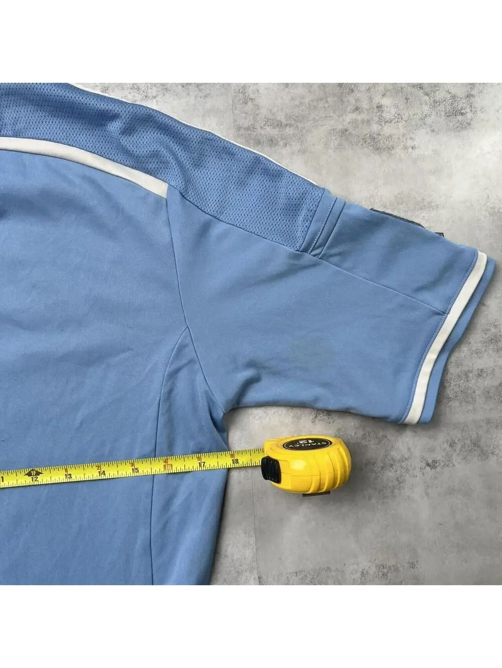 Y2K Blue Adidas New York City FC Distressed Soccer Jersey